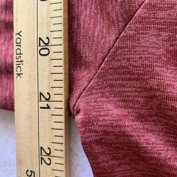 Under Armour Hooded Shirt Pullover Mens M Heather Maroon Heatgear Long Sleeve - Picture 5 of 6